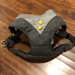 Small grey dog harness